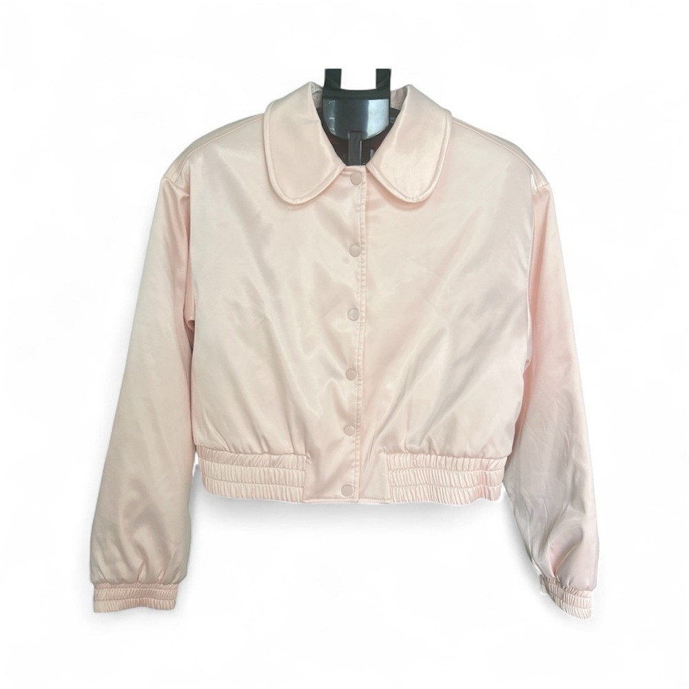 Urban Outfitters Women’s Pink/Rose Bomber Jacket Size XL